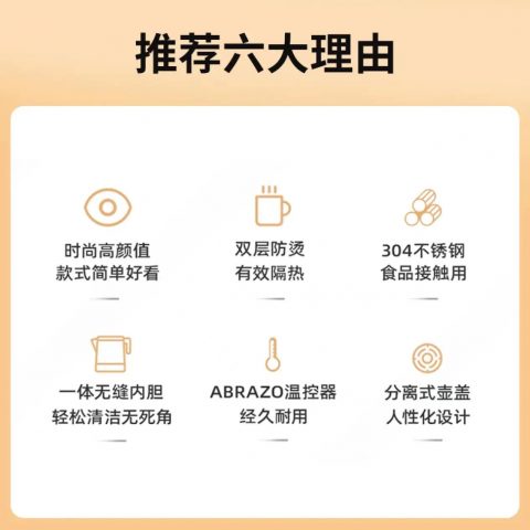 美的（midea） 热水壶 家用便携烧水壶双层防烫电热水壶 不锈钢无缝内胆电水壶1.5升电开水壶 mk-sh15x1-102