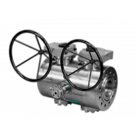 dbb pipeline ball valves -trunnion ball valves dbb compact design