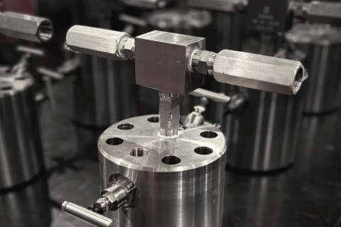 oliver valves showcases precision engineering with custom double block and bleed needle valve assembly