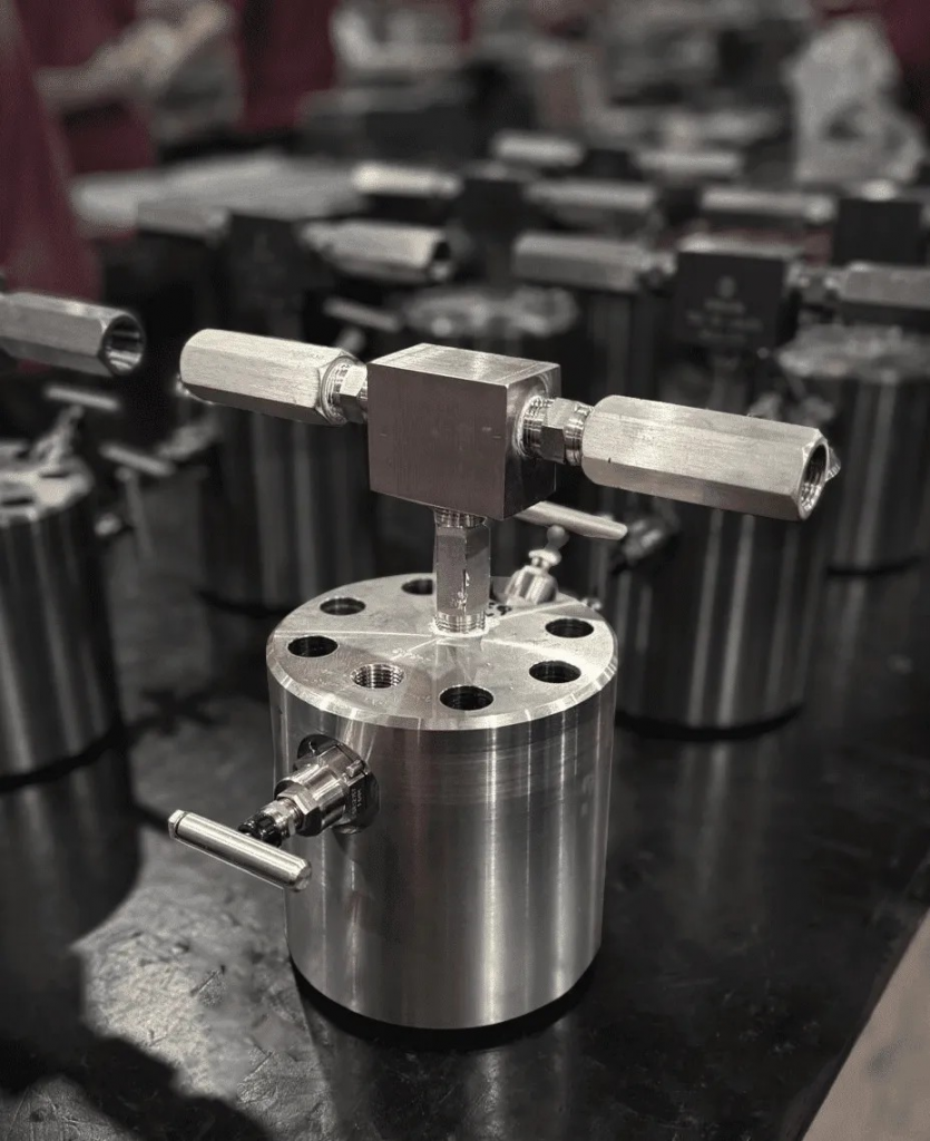 oliver valves showcases precision engineering with custom double block and bleed needle valve assembly